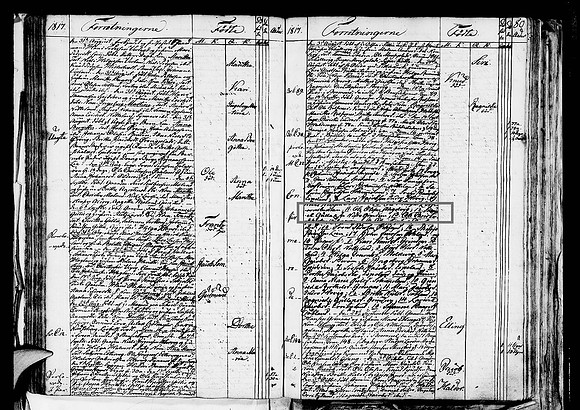 Hordaland county, Finnås, Parish register (official) nr. A 4 (1804-1830), Chronological list 1817, page 80