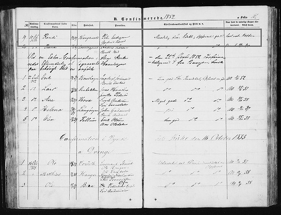 Sør-Trøndelag county, Byneset, Parish register (official) nr. 612A08 (1846-1859), Confirmation records 1853, page 131